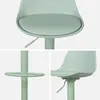 Collage of close-up shots of a green adjustable bar stool. Anteprima dell’immagine prodotto