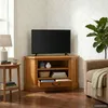 vidaXL Meuble TV d'angle Naturel 79 x 40 x 46 cm Bois Voir les images du produit 1