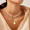 Ensemble de 3 colliers superposables pour femmes, en acier Voir les images du produit 3