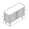 A technical drawing of a kommode with dimensions indicated. Podgląd zdjęcia produktu
