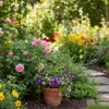 Rankhilfe aus Metall mit elegantem Schwung für Garten und Produktbild-Vorschau 2