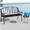 Garten- und Parkbank - 2-Sitzer Metallbank - Wetterfest - Produktbild-Vorschau 3