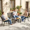 Outsunny Gartenmöbel Set für 4 Personen mit 2er Sofa Stuhl Produktbild-Vorschau 9