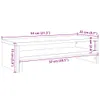 Support de moniteur chêne artisanal 54x22x15 cm bois Voir les images du produit 10