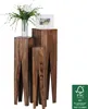 WOHNLING Sheesham Massivholz Blumentisch 3er Set Satztisch Produktbild-Vorschau 14