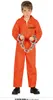 Dieb Orangener Sträfling Kostüm Halloween Kinder Einteiler Produktbild-Vorschau 2