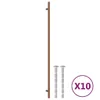 vidaXL Nábytkové úchytky 10 ks. Bronz 480 mm nerezová ocel Náhled obrázku produktu 1