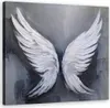 Leinwandbild Flügel Retro Vintage 50x50 Feeby Grau bild für Produktbild-Vorschau 1