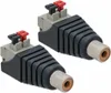 2X Cinch RCA-Buchse Adapter auf Terminal Block 2 Pin Druck Produktbild-Vorschau 1