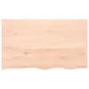 vidaXL Wandregal 100x60x2 cm Massivholz Eiche Unbehandelt Produktbild-Vorschau 4