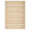 An empty wooden display shelf with multiple compartments. Podgląd zdjęcia produktu