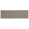 A taupe colored sun lounger cushion laid flat on a white background. Produktbild-Vorschau