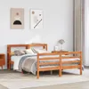 Massivholzbett ohne Matratze Wachsbraun 120x190 cm Produktbild-Vorschau 3