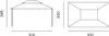 Technical drawings of a gazebo with dimensions. Produktbild-Vorschau