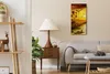 Wandbild Leinwand Bilder Wanduhr 30x60 Gemälde Landschaft Produktbild-Vorschau 3