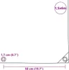 A diagram showing dimensions and details of a green tarp. Náhľad obrázku produktu