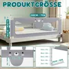 YZNAHRE Bettgitter 200 cm Baby Bett Rausfallschutz Produktbild-Vorschau 2