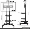 Unyqoos® Mobiler TV-Standfuß mit Rollen & Bremse, Produktbild-Vorschau 8