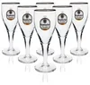 6x Krombacher Glas 0,3l Dunkelpils Pokal Tulpe Goldrand Produktbild-Vorschau 4