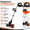 Aku křovinořez 21V 3v1, 1200W, 2×2,0Ah baterie, 18 000 Náhled obrázku produktu 3