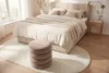 riess-ambiente Runder Polsterhocker VOGUE 40cm champagner Produktbild-Vorschau 4