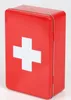 Metalldose Medizinbox rot mit weißem Kreuz 20x13x6,8 cm Produktbild-Vorschau 5