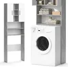 Vicco Waschmaschinenschrank Luis, 190 x 64 cm, Beton/Weiß Produktbild-Vorschau 6