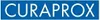 The image shows the brand name CURAPROX in large white letters on a blue background. Náhled obrázku produktu
