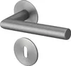 A modern door handle set with a flat rosette, shown against a white background. Produktbild-Vorschau
