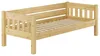 Kieferbett natur Einzelbett 90x200 Massivholz-Bettgestell Produktbild-Vorschau 1