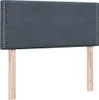 Boxspringbett mit Matratze Dunkelgrau 90x220 cm Samt Produktbild-Vorschau 5