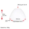 Lampenglas Opal Weiß  Ø 150mm Ersatzglas Leuchtenglas Produktbild-Vorschau 2