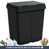 DELUKE® Mülleimer 2 Fächer Küche - 2x25L Trenneimer, Mit Produktbild-Vorschau 6