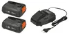 Gardena Starter-Kit P4A 2 x PBA 18V/45 2,5 Ah + AL 1830 CV Produktbild-Vorschau 1