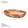 Ovale Schale aus Holz 30cm Holzschale Schüssel Akazie Produktbild-Vorschau 2