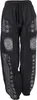 Yogahose, Uni-Baumwoll-Goa-Hose mit Druck - Schwarz, Damen, Produktbild-Vorschau 2