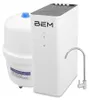 A white reverse osmosis water filter system with a storage tank and a faucet. Produktbild-Vorschau