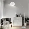 Bogenstehlampe, Metall, Acryl, weiß, E27, H 180 cm Produktbild-Vorschau 6