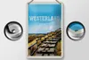 Blechschild Reise 12x18cm Westerland Gehweg am Strand Meer Produktbild-Vorschau 2