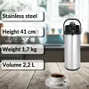 Carafe isotherme en acier inoxydable avec pompe intégrée, Voir les images du produit 8