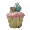 Clayre & Eef Dekoracja Cupcake Ø 8x11 cm Różowa polyresin Podgląd zdjęcia produktu 3