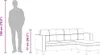 vidaXL L-förmiges Sofa 3-Sitzer Kunstleder Schwarz Produktbild-Vorschau 7