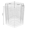 vidaXL Plateau hexagonal en gabion 100×90×100 cm Voir les images du produit 6