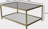 Skye Decor, Astro, Couchtische, Or, Verre, 90 x 40 x 60 cm Voir les images du produit 7