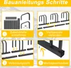 UISEBRT Fahrradständer für 4 Fahrräder – Produktbild-Vorschau 3