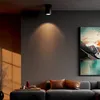 A modern living room with a ceiling light, a painting, and a sofa. Náhled obrázku produktu
