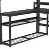 ELANDEPOT Łóżko na antresoli 140 × 200 cm czarny Podgląd zdjęcia produktu 14