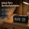 Digitaler Wecker mit kabelloser Ladefunktion, LED-Holzuhr Produktbild-Vorschau 3