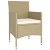 The Living Store 5-tlg. Garten-Bistro-Set Poly Rattan und Produktbild-Vorschau 4