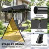 Outsunny Hollywoodschaukel Gartenschaukel 3-Sitzer mit Dach Produktbild-Vorschau 5